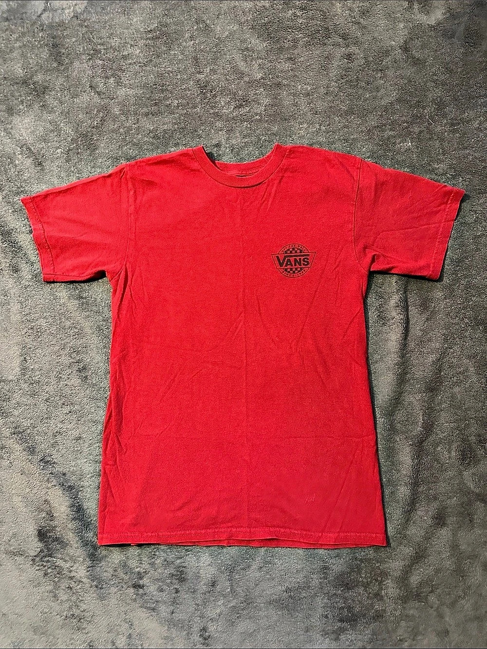 Vans Red Short Sleeve Tee Size Small